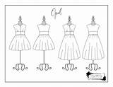 Coloring Opal Dress sketch template