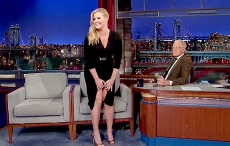 amy schumer showed david letterman her vagina on the late show