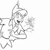 Pan Peter Tinkerbell Coloring Pages Drawing Print Colouring Getdrawings Draw Popular sketch template