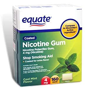 amazoncom equate nicotine gum  mg coated cool mint flavor