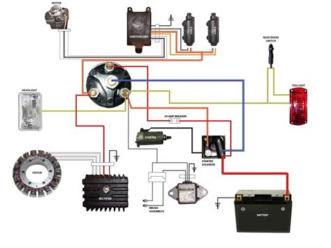 headlight wiring diagram  motorcycle