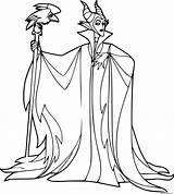 Maleficent sketch template