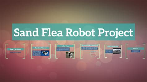 Sand Flea Robot Project By Ashley Flores On Prezi Next