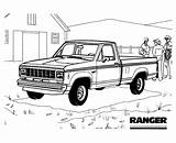 Coloring Ford Pages Trucks Boys Rider Ghost sketch template