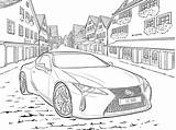 Lexus Colouring Car Lc Own Racing 1603 Ukiyoe Edo 1868 Woodblock Period Illustrations Inspired Traditional Prints Japanese Which These sketch template