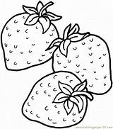 Coloring Strawberry Kids Pages Popular sketch template