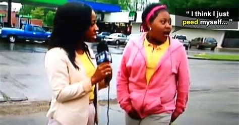 Girl Pees Herself During Live Tv Interview Eww Video Ebaum S World