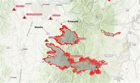 massive evacuation orders   oregon wildfire nears portland suburb