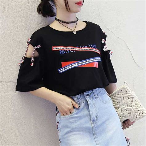 aesthetic korean clothes catton plus size kawaii t shirt ropa coreana