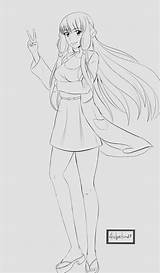 Chii Chobits Lineart sketch template
