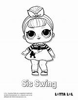 Lol Coloring Pages Surprise Doll Lotta Printable Sis Swing Dolls Unicorn Series Confetti Swag Mc Choose Board Getdrawings Getcolorings Color sketch template