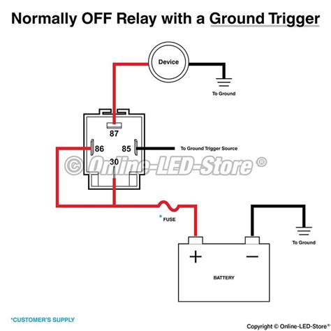 horn relay diagram  pin  relay led store safety switch