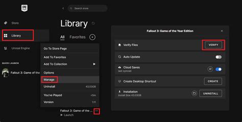 verify files  games   epic games launcher bethesda