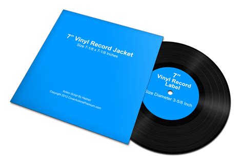 vinyl lp record mock ups cover actions premium