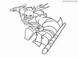 Ninja Turtles Mutant Tmnt Raphael Tortugas Colorear sketch template
