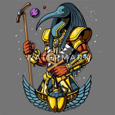 Thoth Egyptian God Ankh Scarab Symbol Computer Backpack Spreadshirt