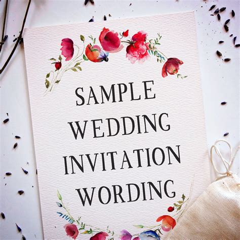 wedding invitation wording samples  traditional  fun