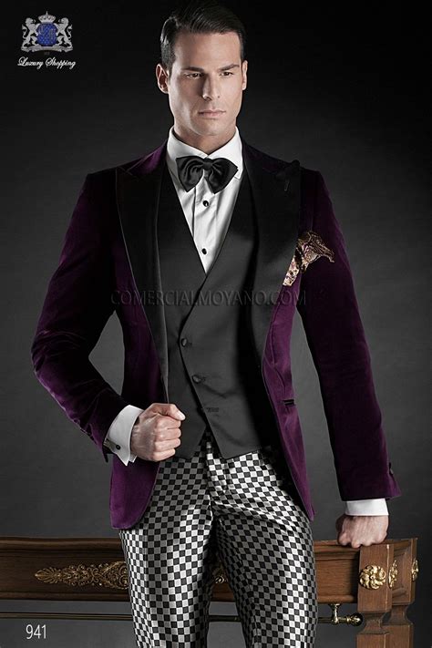 Traje De Novio Italiano A Medida Morado Modelo 941 Ottavio Nuccio Gala