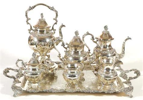 silver  copper tea set