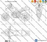 Ducati Multistrada 1100s sketch template