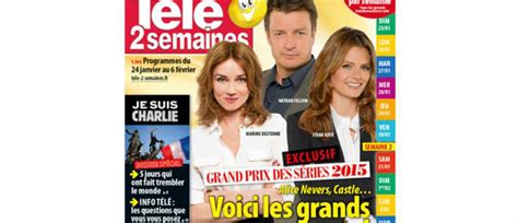 À La Une De Télé 2 Semaines Exclu Grand Prix Des Séries 2015