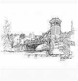 Bridge Washington George Drawing Credit Larger sketch template