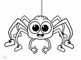 Spider Coloring Pages Halloween Cute Printable Girl Iron Fly Guy Minecraft Print Kids Color Big Eyes Bitsy Itsy Insect Lucas sketch template