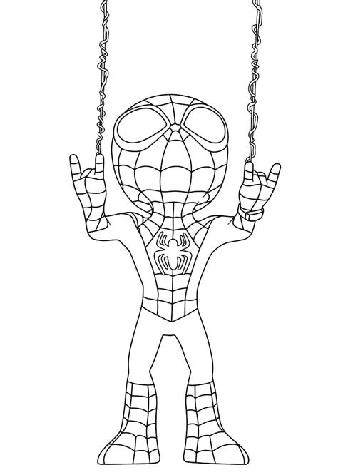 spidey   amazing friends coloring page  printable