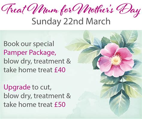 mother s day pamper packages fatal attraction hair design