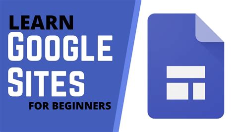 google sites tutorial  beginners youtube