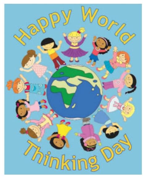 happy world thinking day poster
