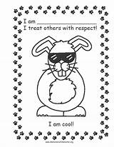 Respectful Rabbit Cool Am Click sketch template