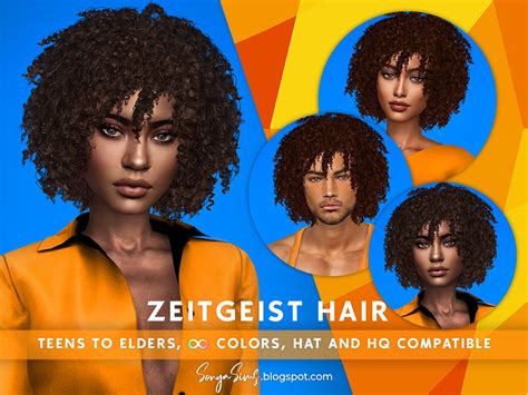 zeitgeist afro hair  sonya sims sims  updates