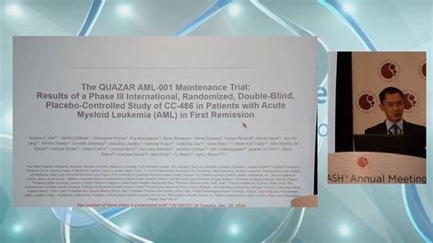 The Quazar Aml 001 Maintenance Trial Results Of A Phase Iii