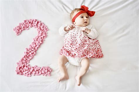 baby turns  months  february photoshoot ideas mother baby photography newborn baby girl