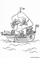 Pirate Ship Coloring Lego Pages Printable sketch template