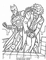 Joker Batman Coloring Pages Getdrawings Drawing Vs sketch template