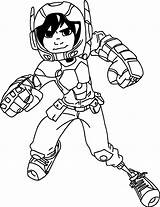 Hiro Hero Big Hamada Coloring Pages Characters Stay Choose Board sketch template