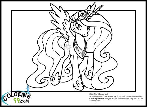 pony princess celestia coloring pages minister coloring