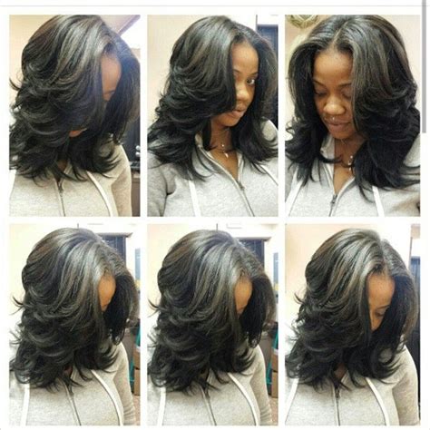shoulder length short bob sew in weave hairstyles