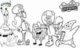 Spongebob Coloring Pages Squarepants Kids Cartoon sketch template