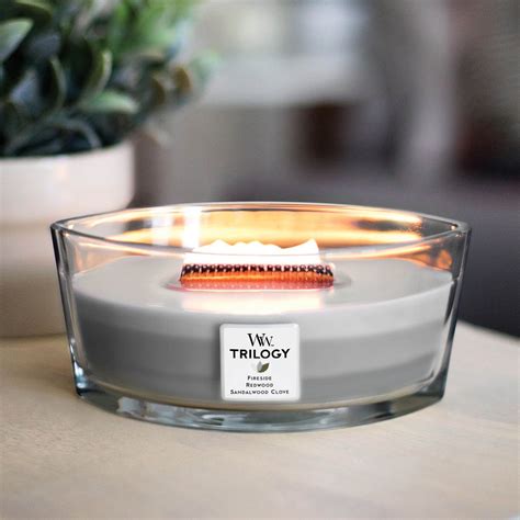 woodwick hearthwick trilogy warm woods candle cottage