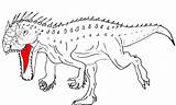 Indominus Mewarnai Dinosaurus Fierce Jurassic Omalovanky Tirex Dino Stampare Dinosauri Tyrannosaurus sketch template