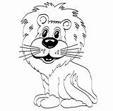 Singa Mewarnai Hewan Binatang Belajar Hutan Liar Anak Raja Melengkapi Buas Lucu Lihat Dibawah Yaitu sketch template