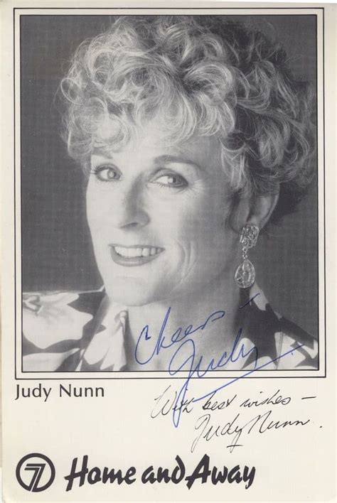 Judy Nunn Home And Away Hand Signed Rare Tv Cast Card Photo