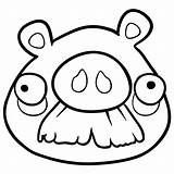 Mustache Pig Draw Step Learn Cartoon sketch template