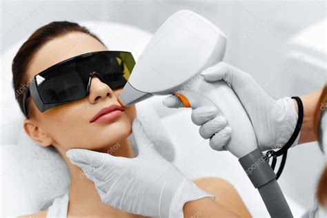 face care facial laser hair removal epilation smooth skin stock
