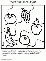 healthy food coloring pages food groups