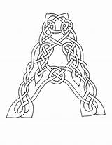 Celtic Mittelalter Buchstaben Knot Knots Malvorlage Nana Danette sketch template