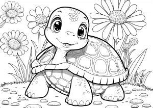 book turtle turtles tortoises adult coloring pages